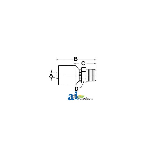(HW-MB) Male Boss O-Ring - Rigid - Straight 2" x1" x1"